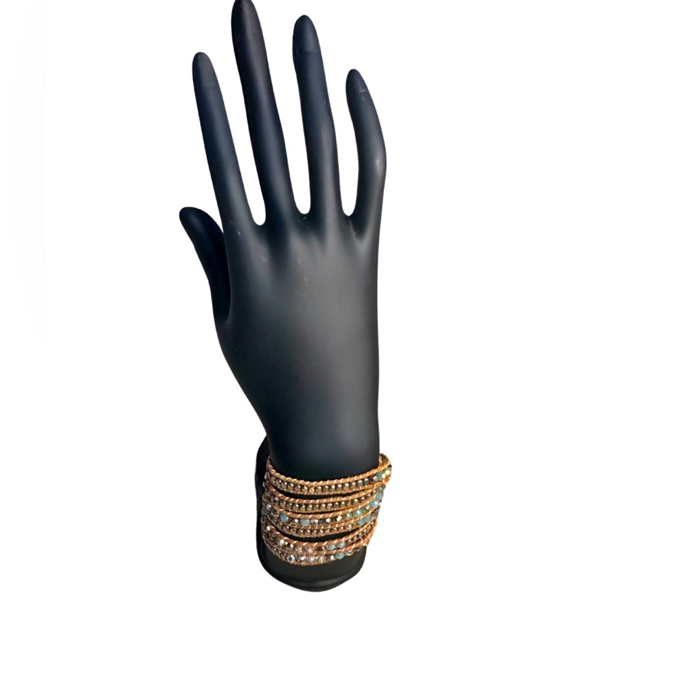 Nakamol Gold and Silver Multi-Layered Bracelet